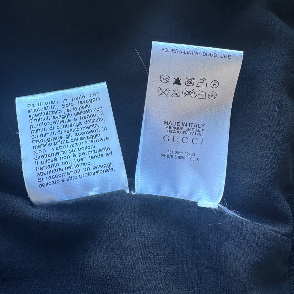 Gucci Black Mini Skirt with Buckle Accents - Picture 9 of 11